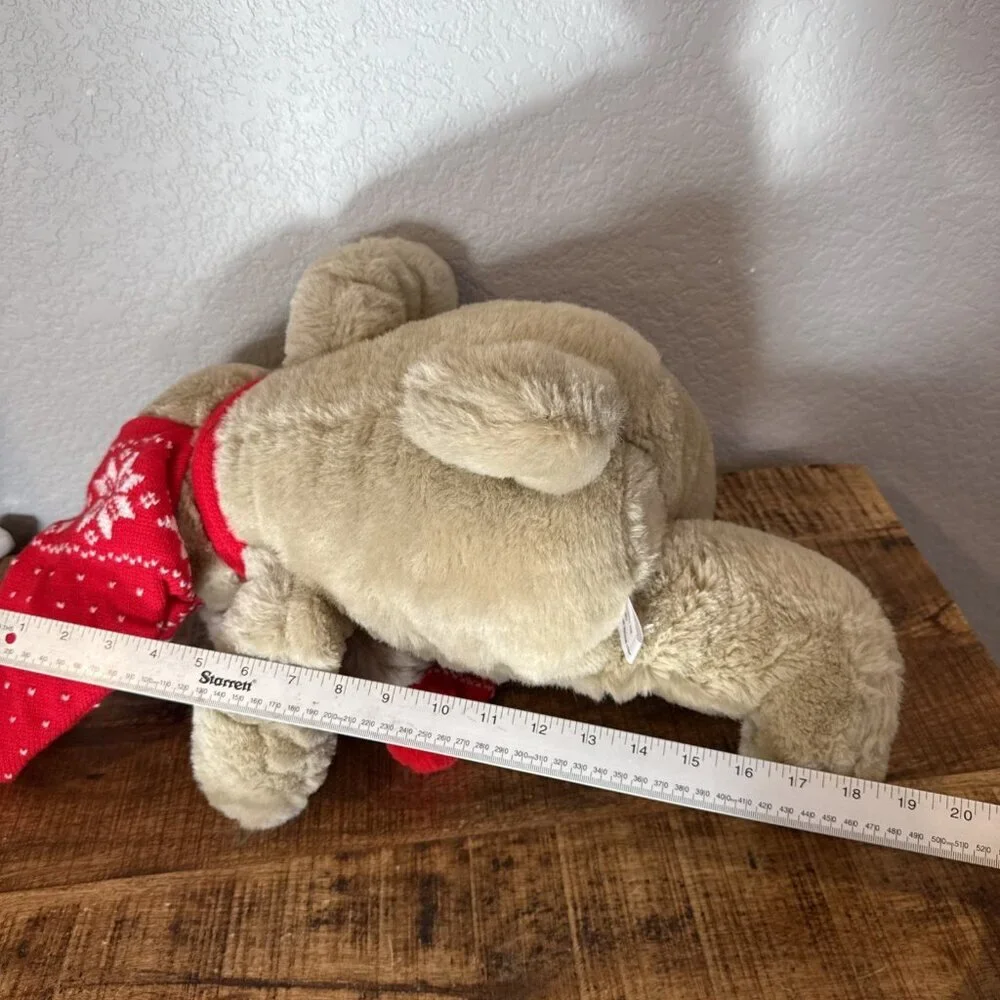 VTG Christmas Plush Shar Pei Dog 1984 Santa Hat Kris Krinkles Target Nostalgic
